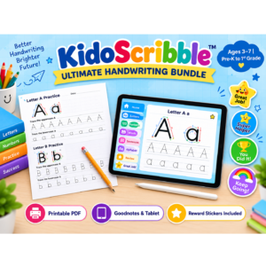 Printable Handwriting Workbook: Letter Tracing & Fine Motor Practice